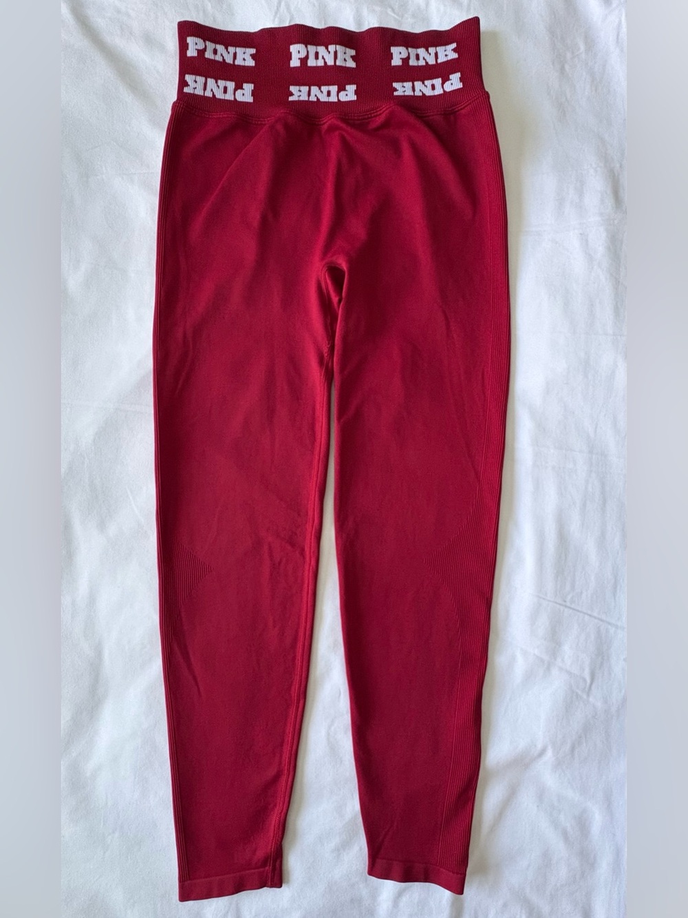 PINK Victoria’s Secret Seamless High Rise Leggings Burgundy Size M